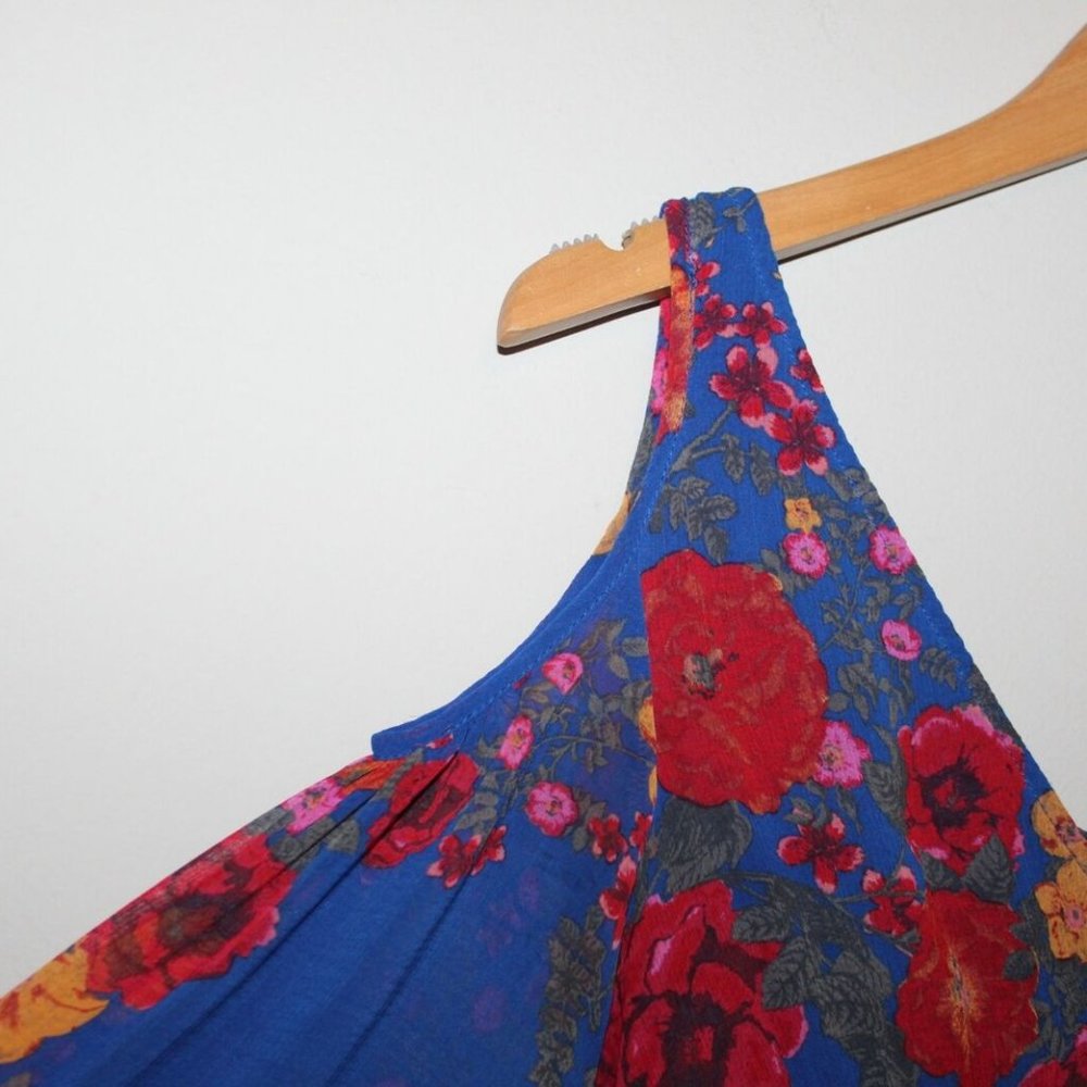 Free People Penny Lover Mini Dress Blue HW9603 - Picture 5 of 11